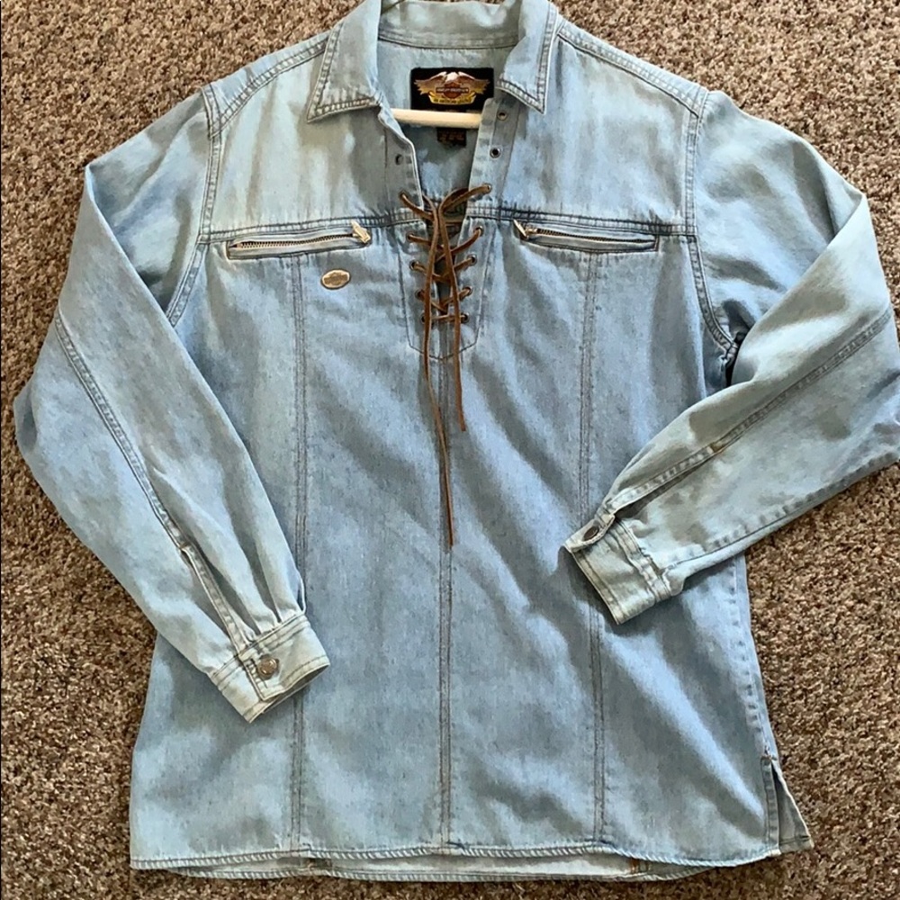 Harley Davidson denim shirt